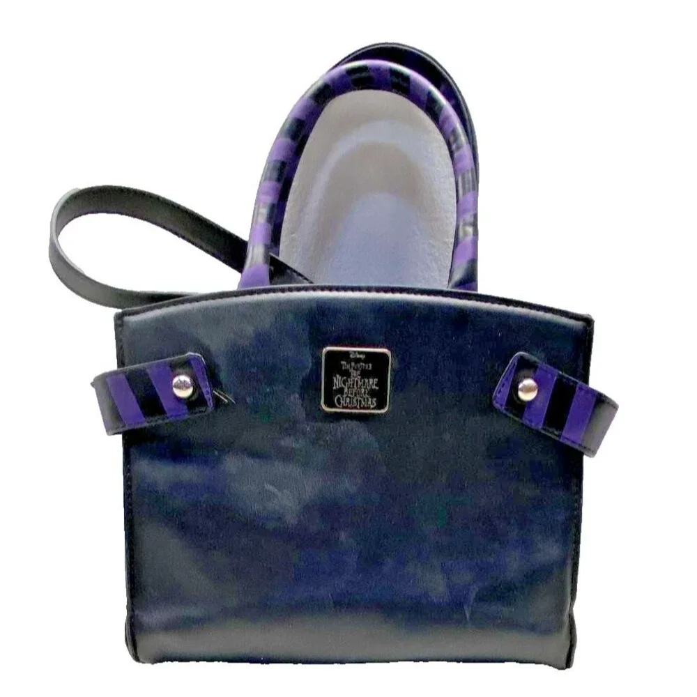 Bioworld Nightmare Before Christmas Jack Skellington Handbag Purse Black